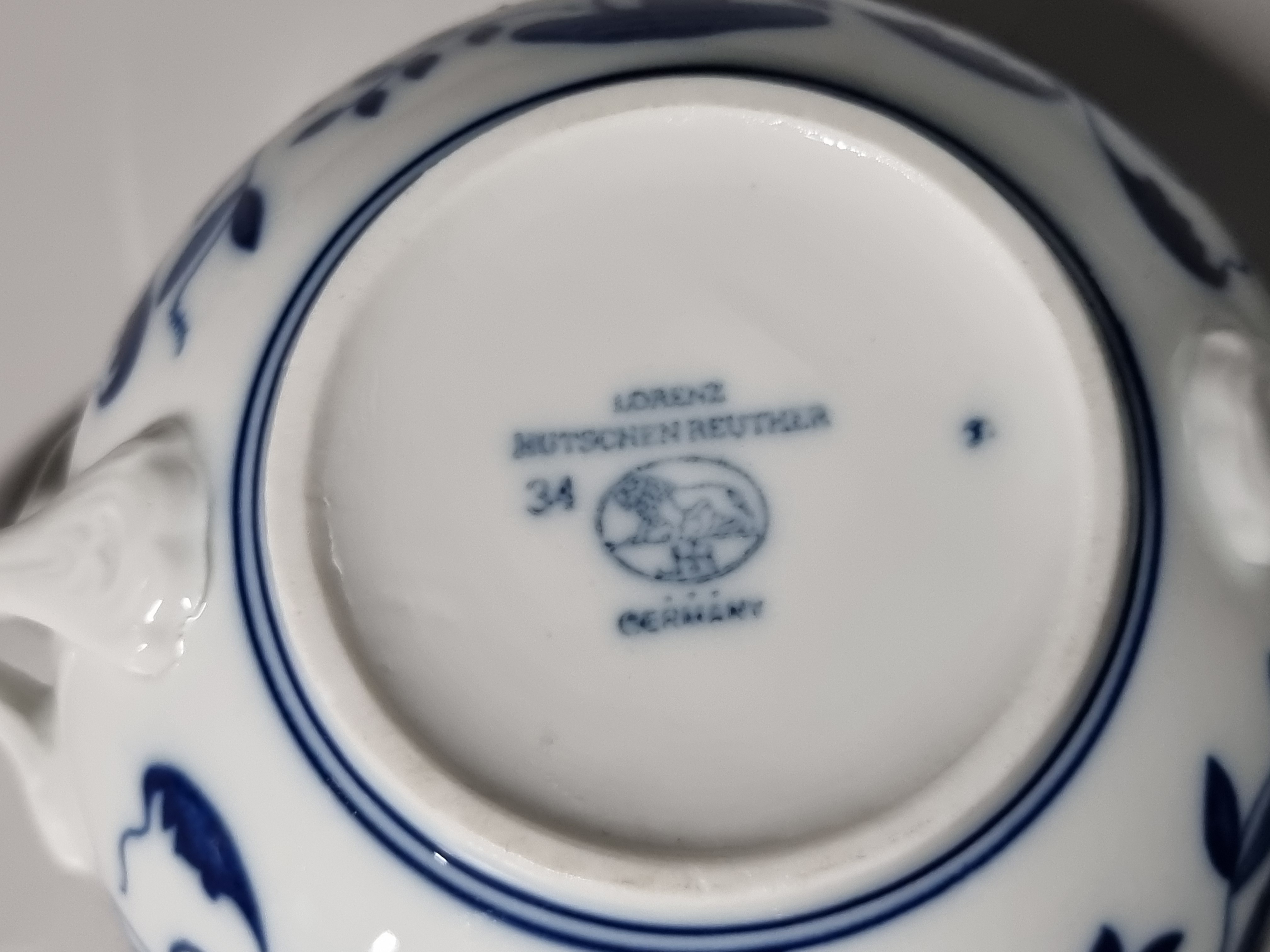 Zwiebelmuster Hutschenreuther Soepkom met schotel