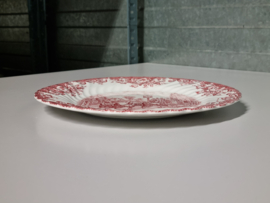 Engels rood Coaching Scenes  Plat Dinerbord 25 cm