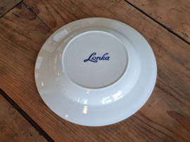 Petrus Regout blauw Lonka diep pasta curry bord Ø 23,5 cm (decor Amazone)