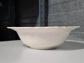 Engels rood Crown Ducal Bristol hoge ronde schaal 22 cm