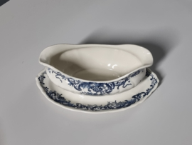 Villeroy en Boch Valeria blauw Sauskom op vaste onderschotel