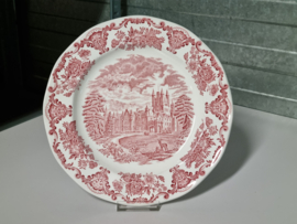 Engels rood Enoch Wedgwood Royal Homes Of Britain Serveerbord 27,5 cm