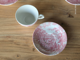 Engels rood Meakin Coaching Days set 5x kop en schotel