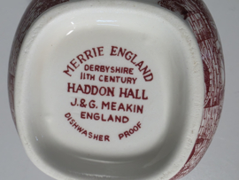Engels rood Meakin Merrie England Kannetje 9 cm