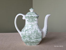 Engels groen Historical Ports koffiepot theepot