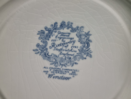 Engels Ridgway Windsor blauw diep bord 24,5 cm