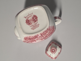 Engels rood Alfred Meakin Homeland koffiepot 17 cm