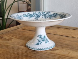 Société Céramique Bruges blauw Tazza op voet 22 cm