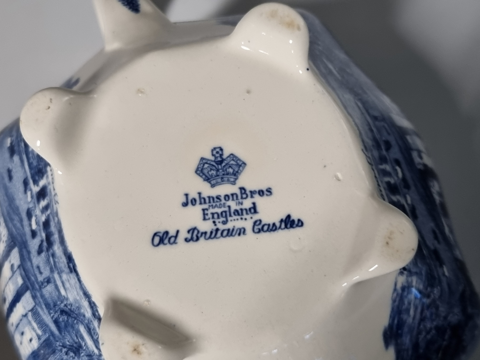 Engels blauw Johnson Bros Old Britain Castles Theepot 0,9 liter