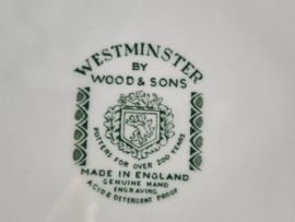 Engels groen Wood & Sons Westminster rechthoekige schaal 31 cm