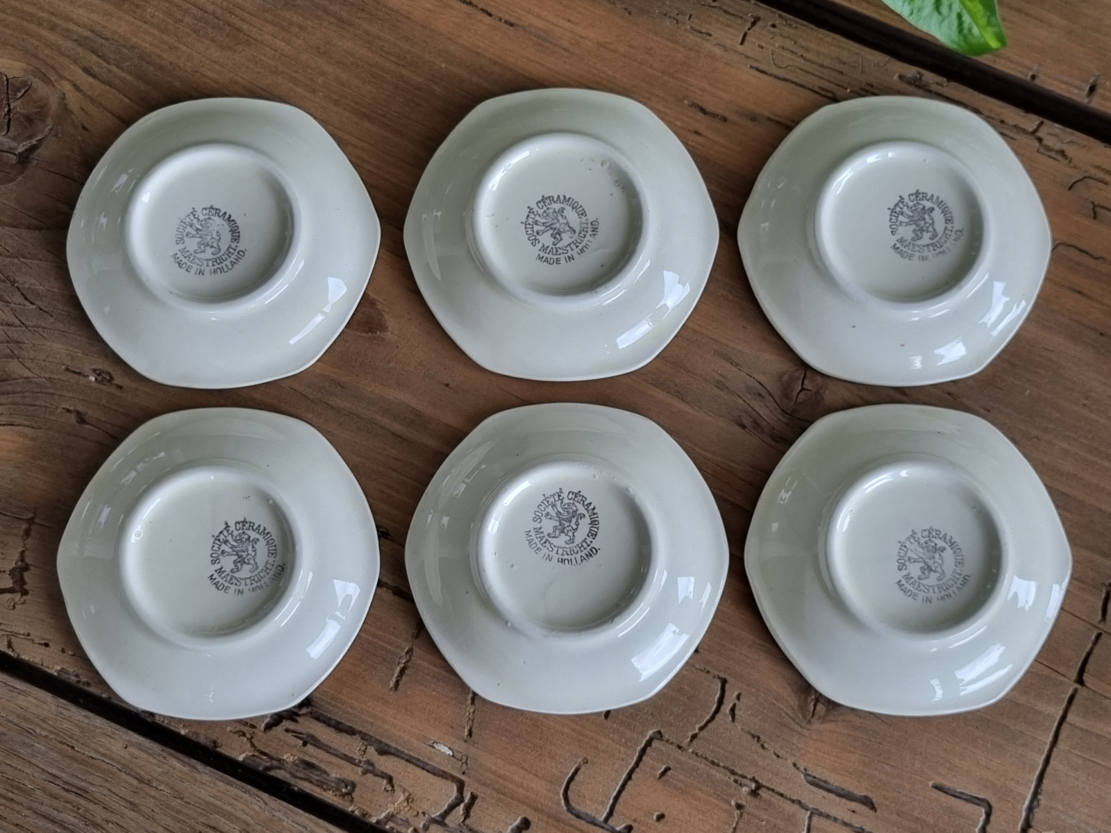 Boerenbont 418 Societe Ceramique Petit-Fourstel | Serveersetje (creme)
