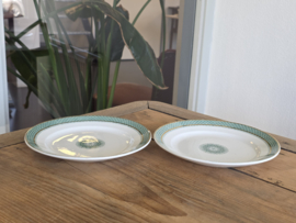 Societe Ceramique Elvira groen set 2x Bord 19,5 cm