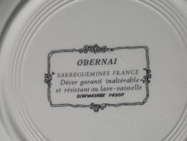 Frans Sarreguemines Obernai diep bord 23 cm (schapen)