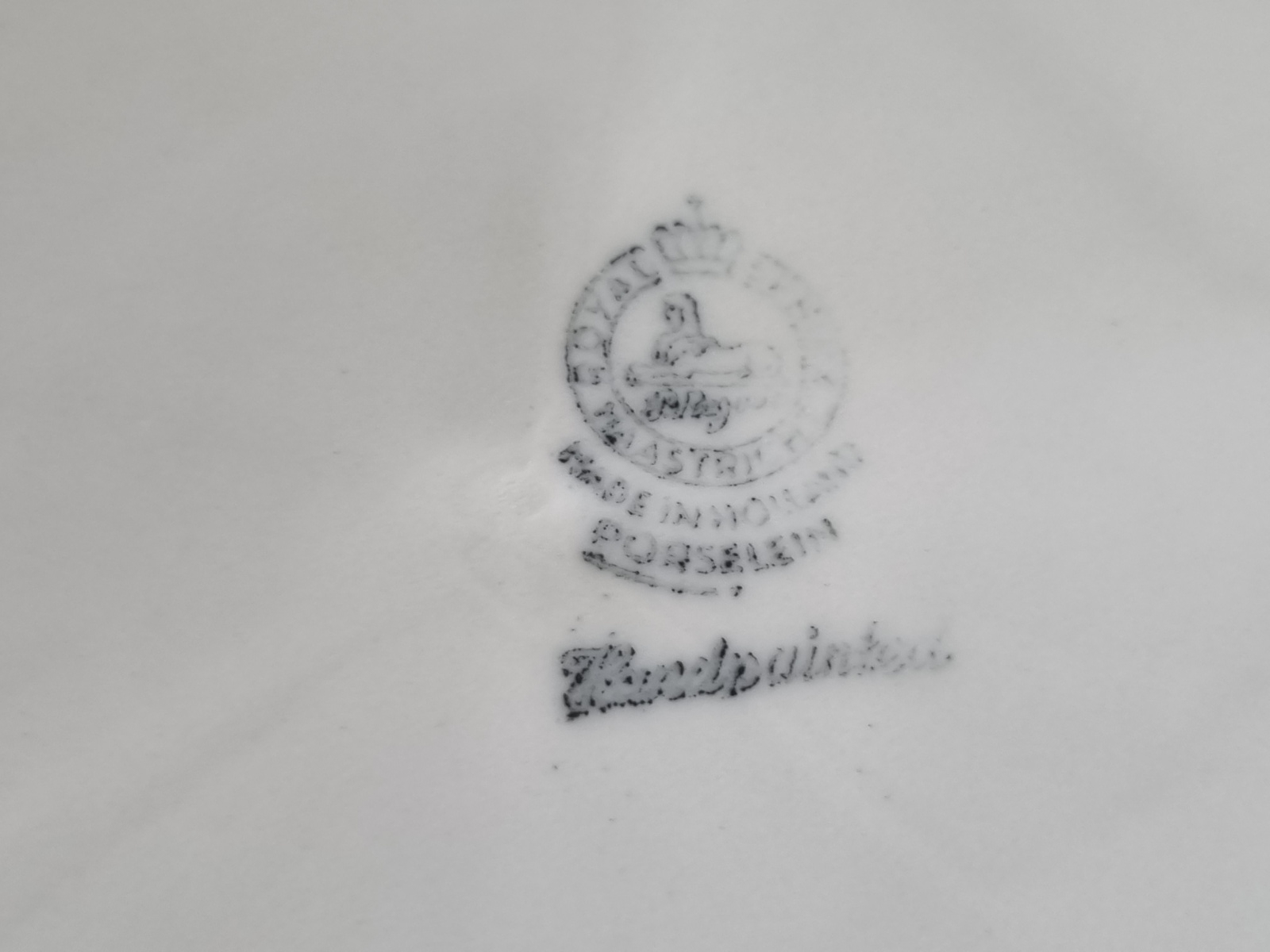 Oud Boerenbont Royal Sphinx Hotelporselein Serveerbord 27 cm