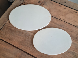 Frans Sarreguemines Enfants set 2x Onderzetter (ovaal) 30 en 25 cm