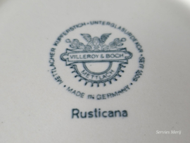 Villeroy en Boch Rusticana blauw Soepkom met schotel