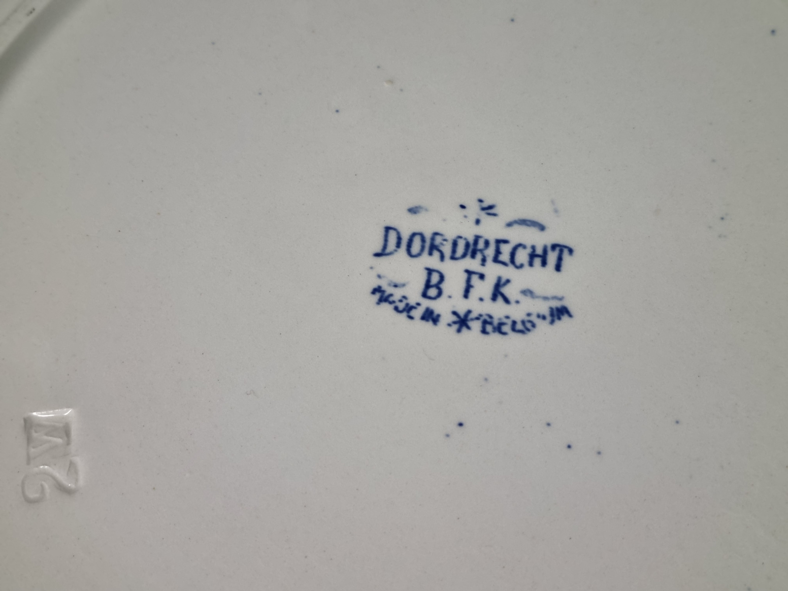 Boch BFK decor Dordrecht blauw Serveerbord rond 34,5 cm