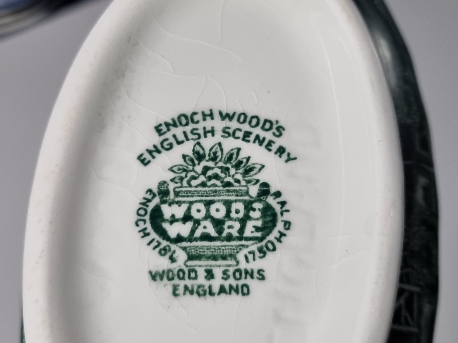 Engels groen Wood & Sons Woods Ware sauskom