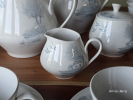 Societe Ceramique Waterland koffieservies theeservies 10 personen