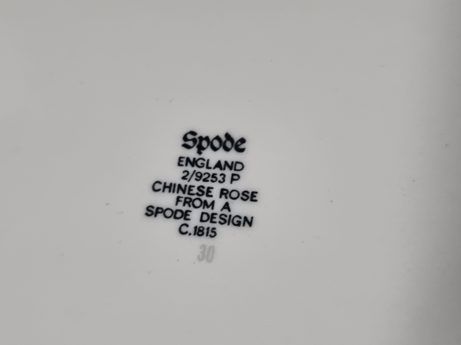 Engels Spode Copeland Chinese Rose Botervloot