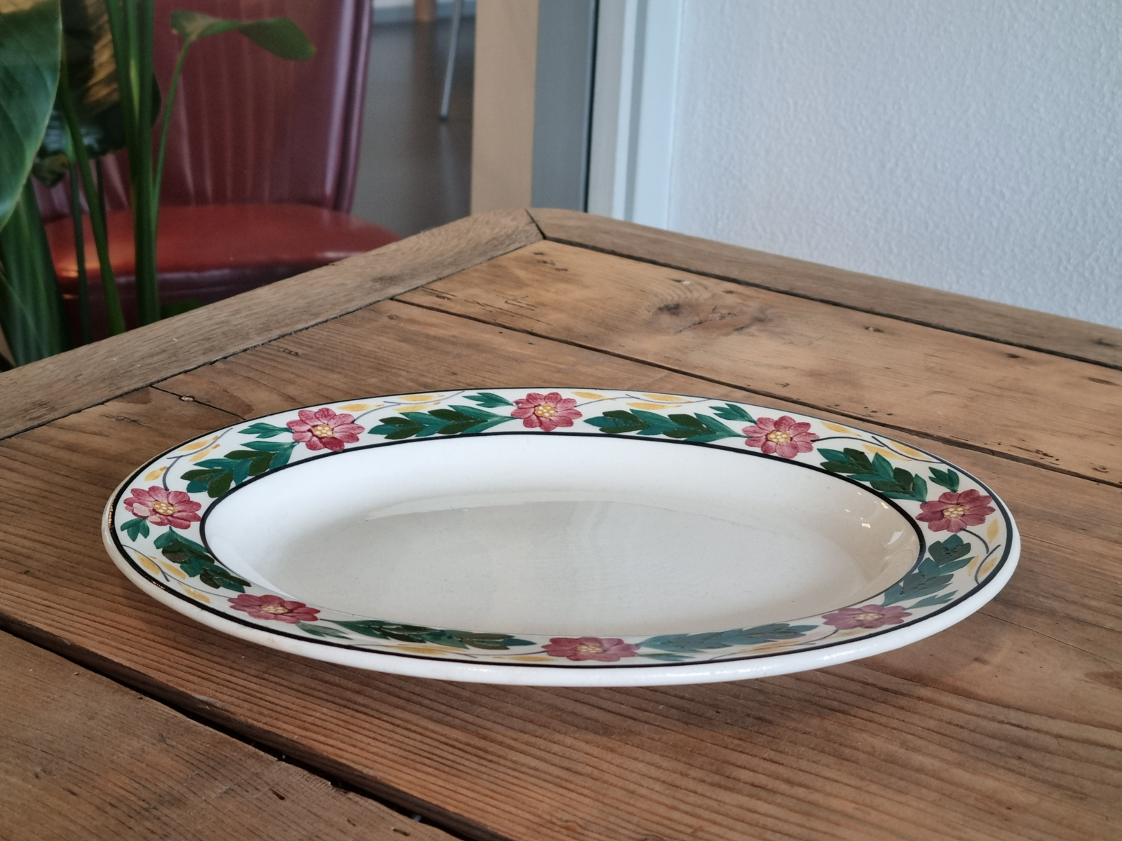 Oud Boerenbont Petrus Regout Ovale Schaal 29 cm