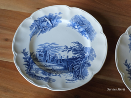 Engels blauw Johnson Bros Haddon Hall serviesset 2 personen