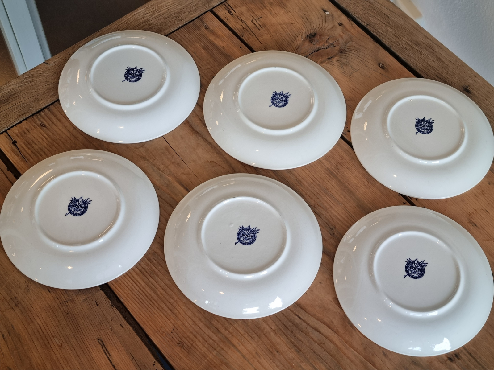 Boch Belgium set 6x soepkom met schotel