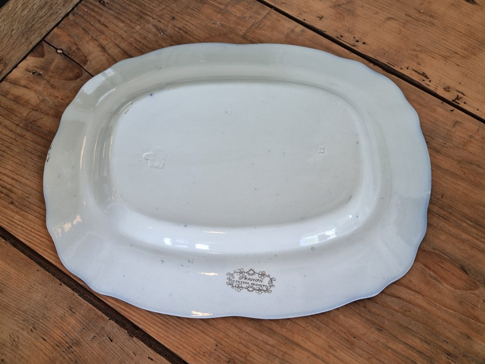 Petrus Regout Wellington decor Persian Serveerschaal 33,5 cm