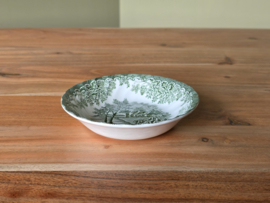 Engels groen Myott The Brook Schaaltje 13,5 cm