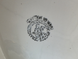 Societe Ceramique Christiania geel Broodschaal