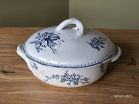 Meibloem Petrus Regout Dekschaal Terrine (hoekig model)