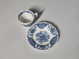Engels Ridgway Windsor blauw espresso kop en schotel
