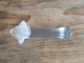 Leerdam Lucienne Bloch Glas Teckel helder glas