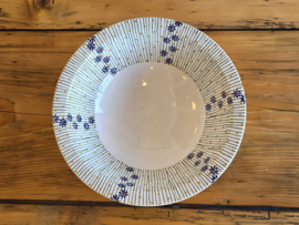 Oud Boerenbont Schrijfnamen Bussum hoge ronde schaal (met chipjes))