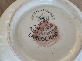 Landschap Zwart Societe Ceramique Roomstel (rond model)