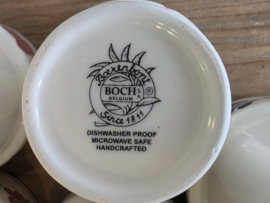 Boerenbont Boch set 6x Mok Beker (nieuwste Boch)