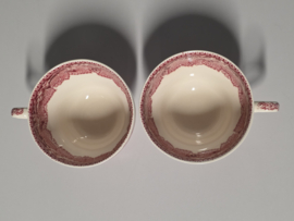 Engels Mason's Vista rood set 2x grote chocolademokken