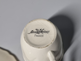 Frans Sarreguemines Obernai Espresso Kopje met schotel Ø 6,5 cm