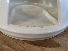 Petrus Regout wit theelicht (blind stempel, beschadiging)