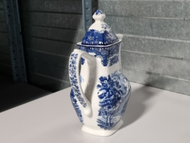 Engels blauw Grindley Country Inns compleet koffieservies theeservies 6 personen