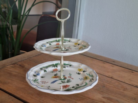 Frans GIEN decor Oiseaux de Paradis Etagere 2-laags