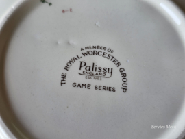 Engels Palissy Game Series hoge ronde schaal 24 cm (afb. konijn)