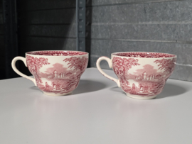 Engels Mason's Vista rood set 2x grote chocolademokken