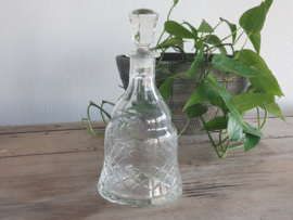 Glas Vintage robuuste Karaf geslepen glas (2)