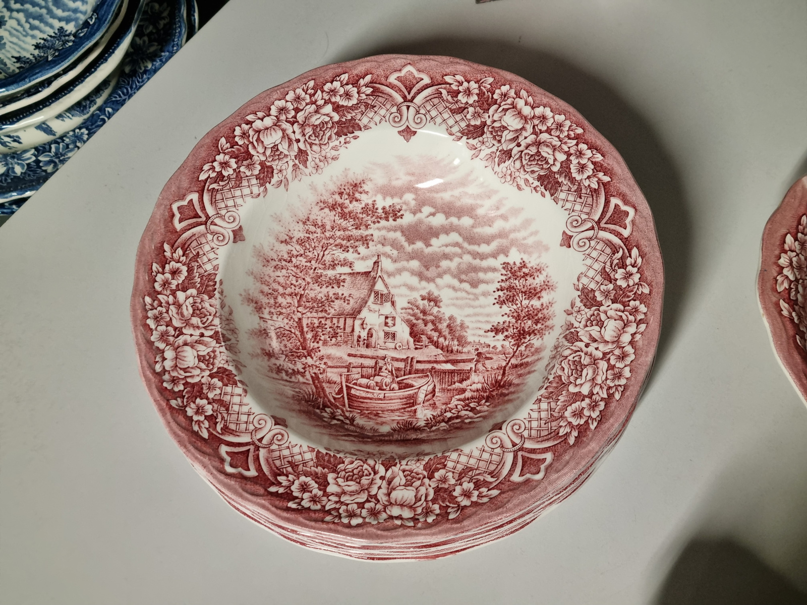 Engels rood Grindley Homeland serviesset 18 delig