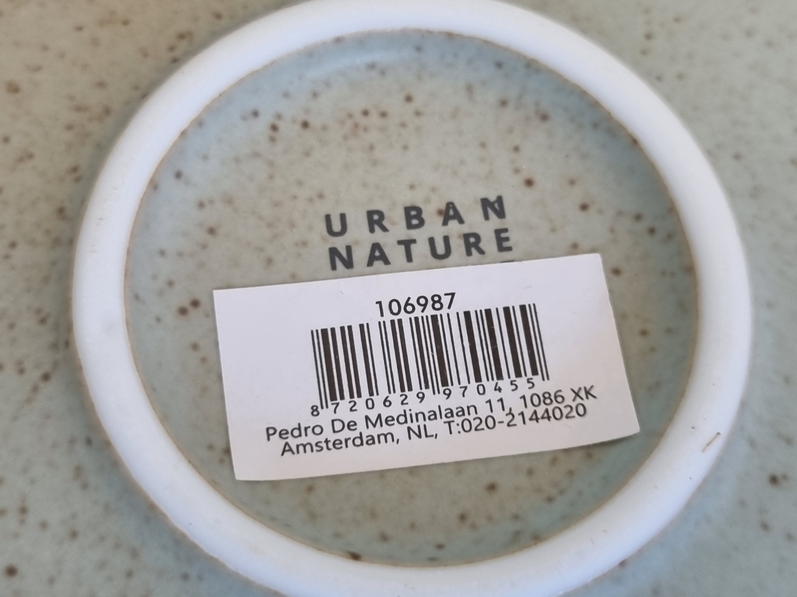 Urban Nature Culture Amsterdam Ogawa sea foam Bordje 12 cm