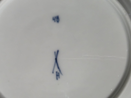 Zwiebelmuster Huttensteinach Bord (golvende rand) 17 cm