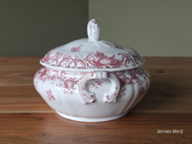 Villeroy en Boch Valeria rood dekschaal terrine