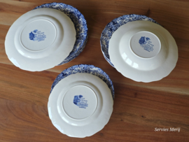 Engels blauw Johnson Bros Mill Stream set 18 borden, 6 persoons