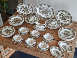 Engels Ridgway Windsor groen gekleurd compleet Servies 6 persoons